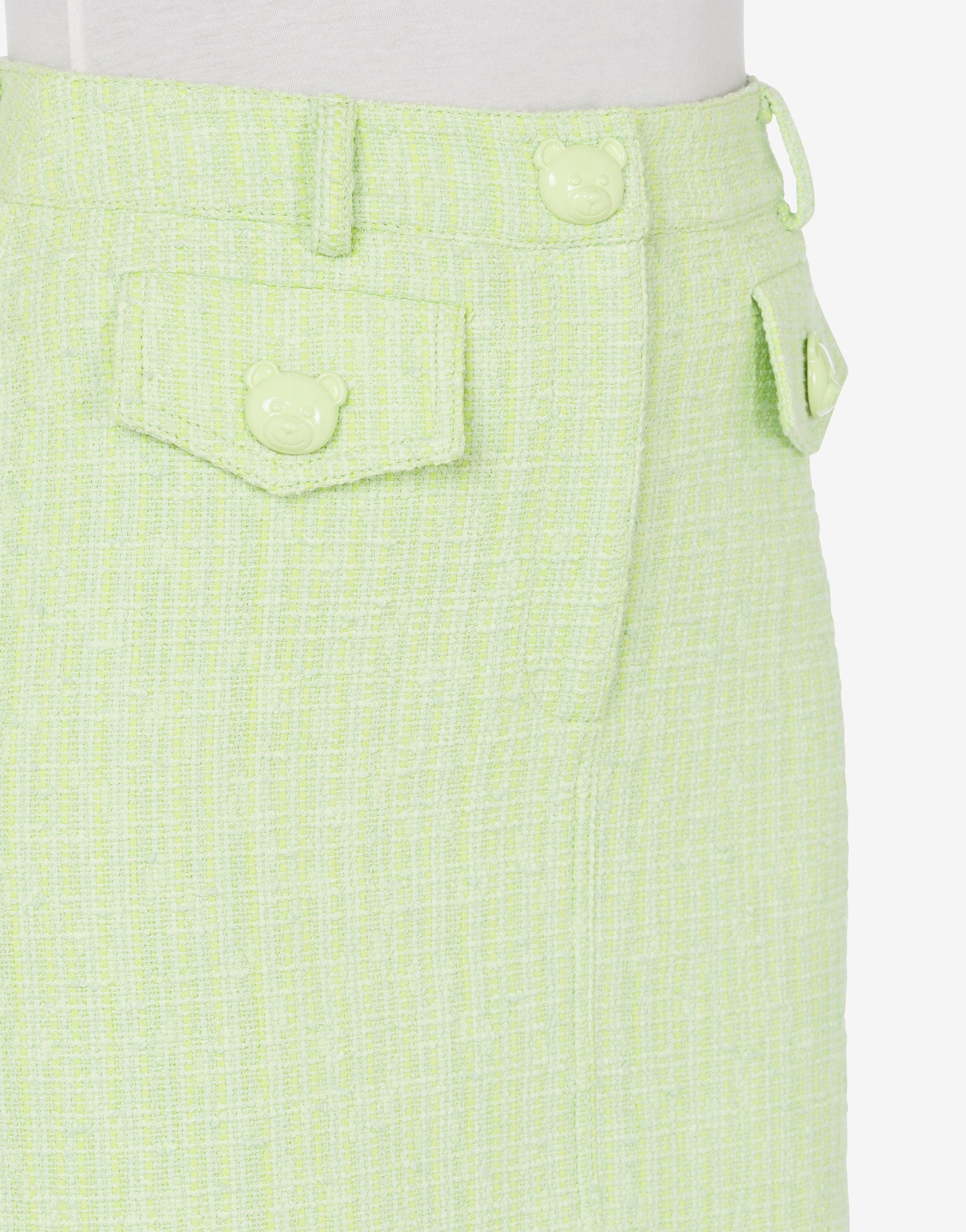 TEDDY BUTTONS TWEED MINISKIRT - 4