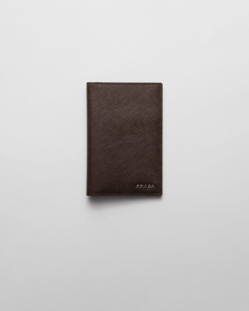Saffiano leather passport holder 1