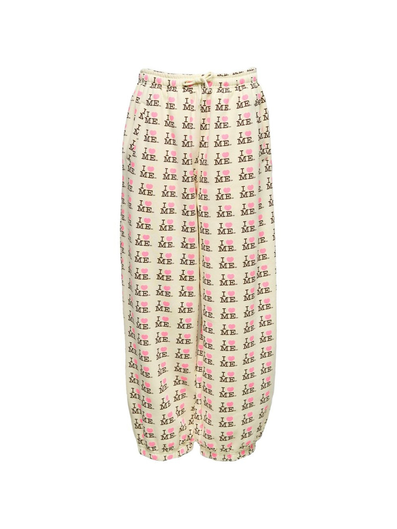 graphic-print drawstring track pants 1