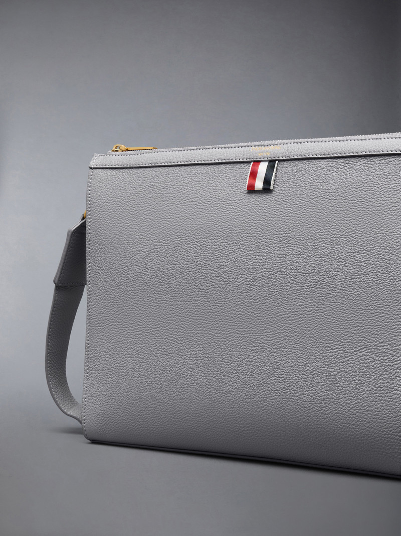 SOFT PEBBLE GRAIN 4-BAR CROSSBODY DOCUMENT HOLDER 6