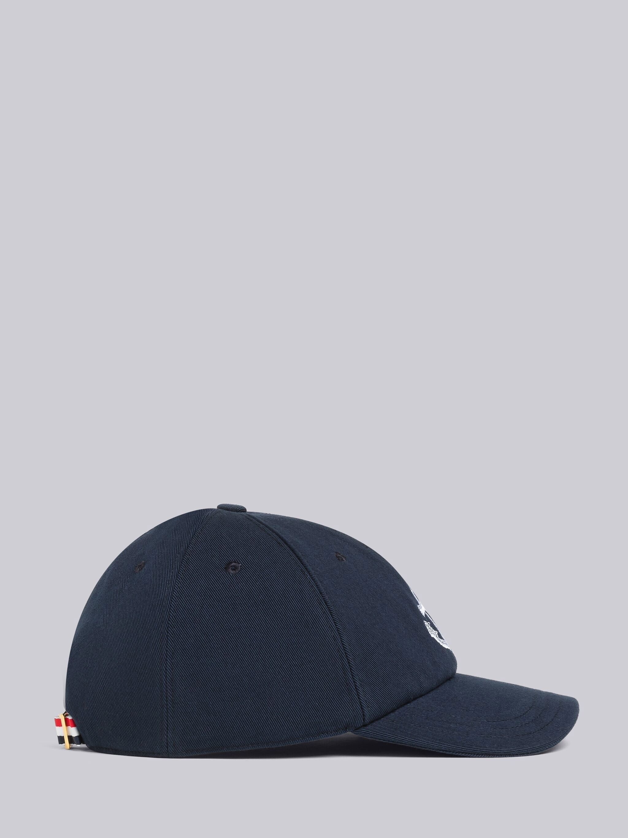 Satin Stitch Anchor 6-Panel Baseball Cap - 3