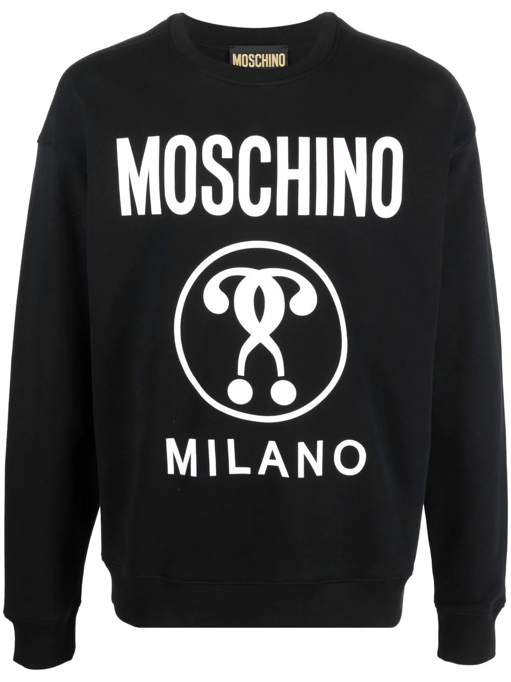 logo-print cotton sweatshirt - 1