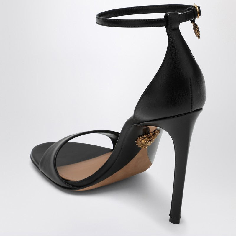 Dolce&Gabbana Black Patent Leather Devotion Sandals Women - 2