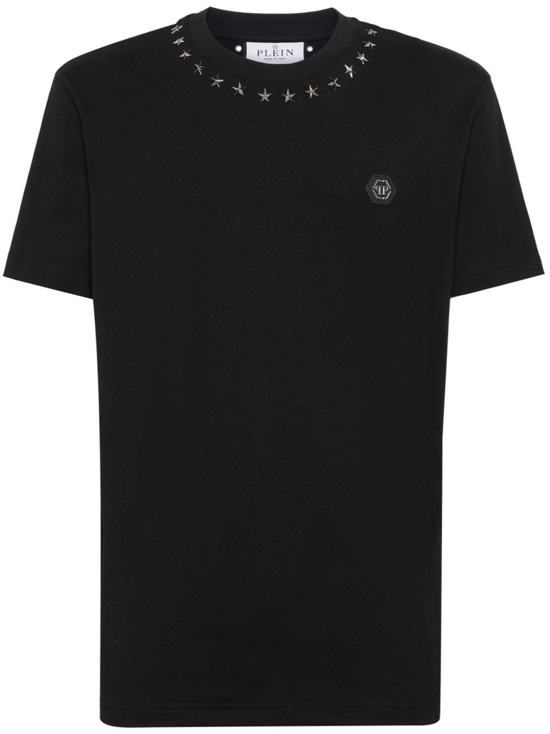 logo-appliquÃ© cotton T-shirt 1