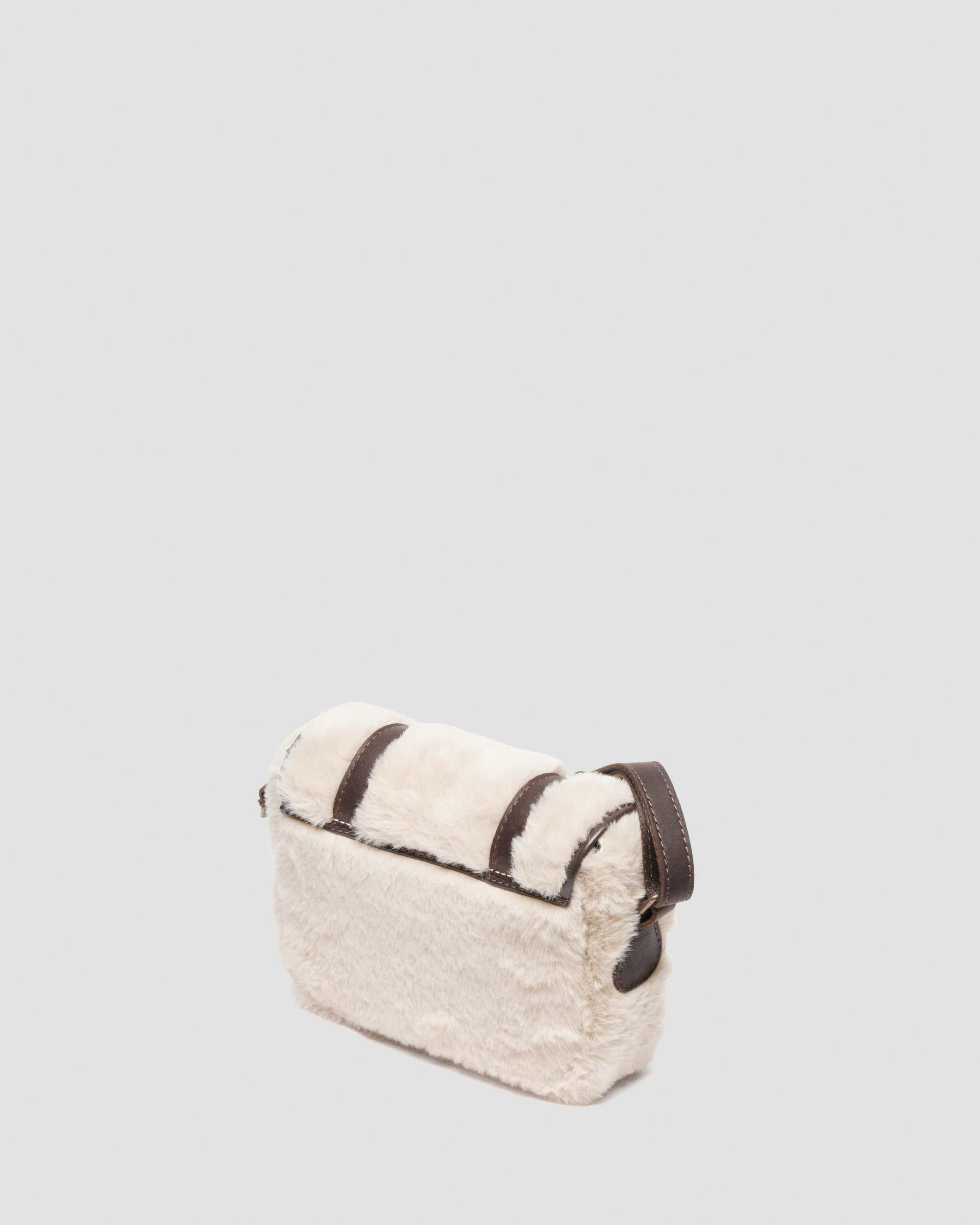 7 INCH SATCHEL Leather & Faux Fur Satchel - 8