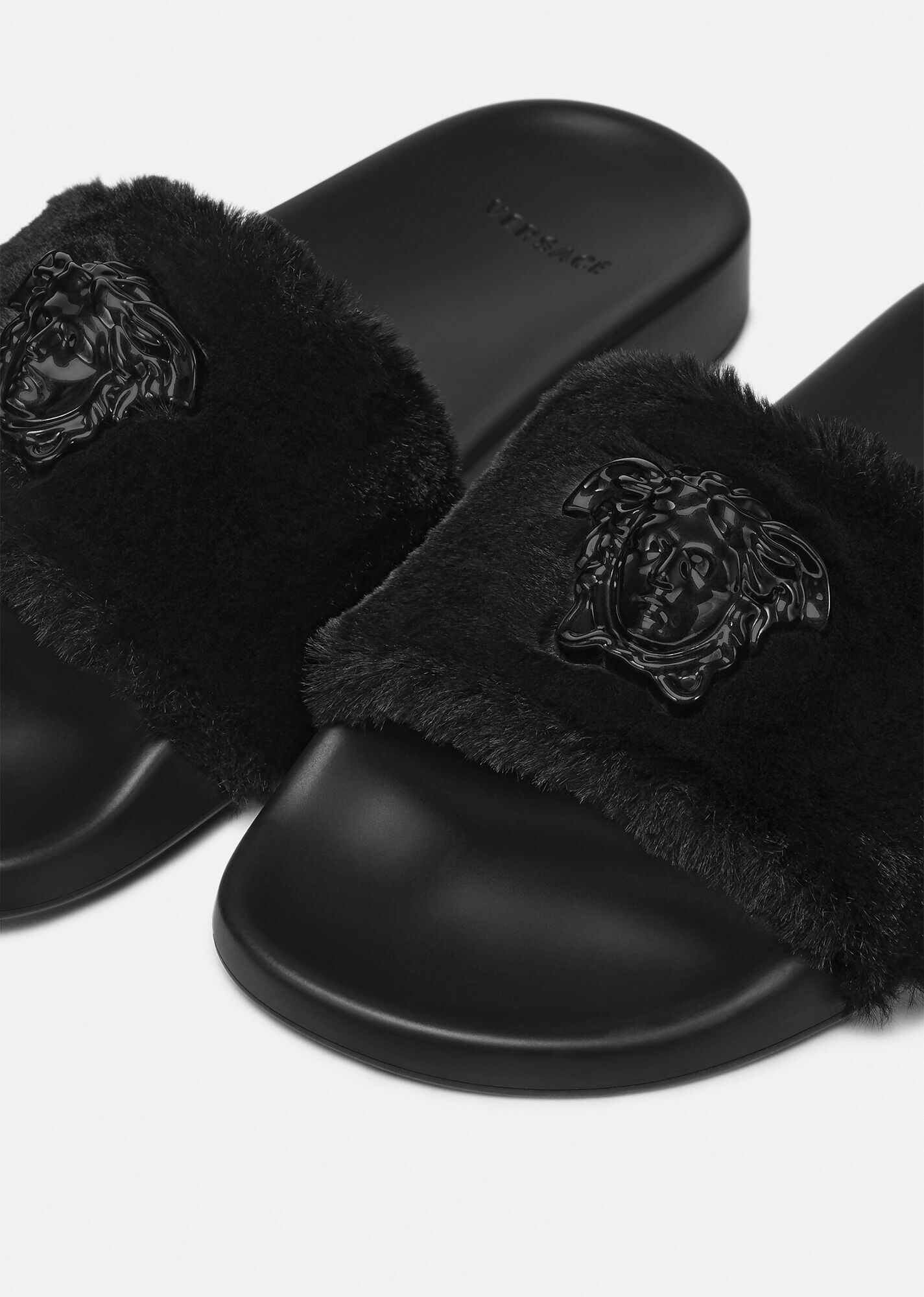 La Medusa Faux Fur Slides - 2
