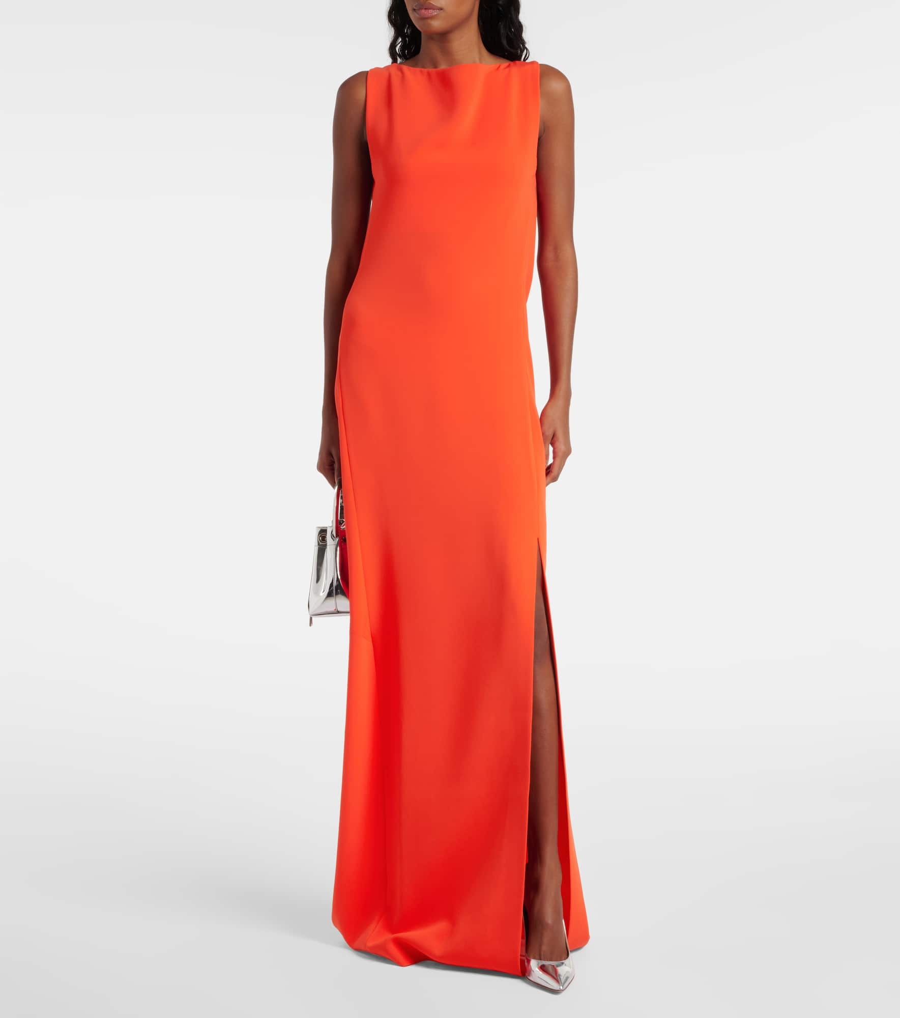 Chain-detail cady gown - 2