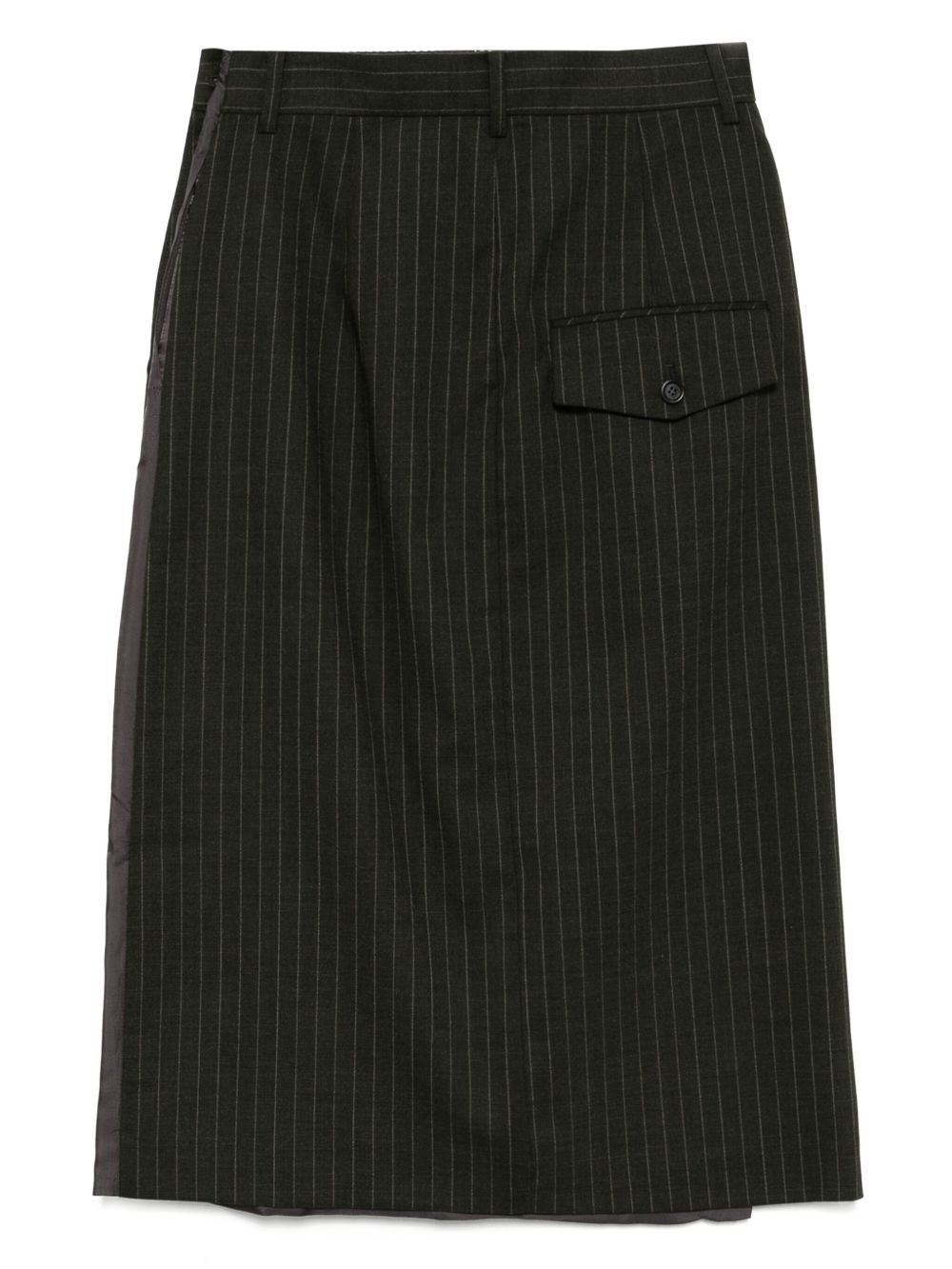 stripe H line skirt - 2