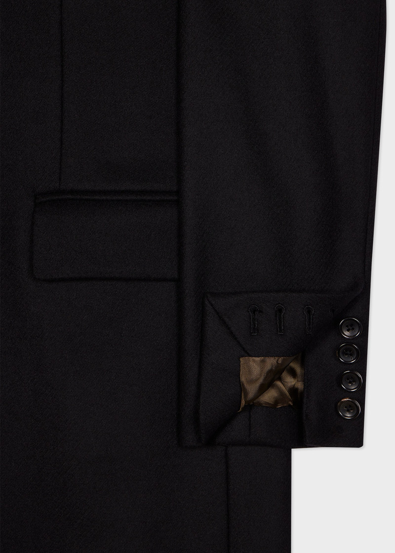 Paul Smith Women's Black Cashmere-Blend Epsom Coat outlook