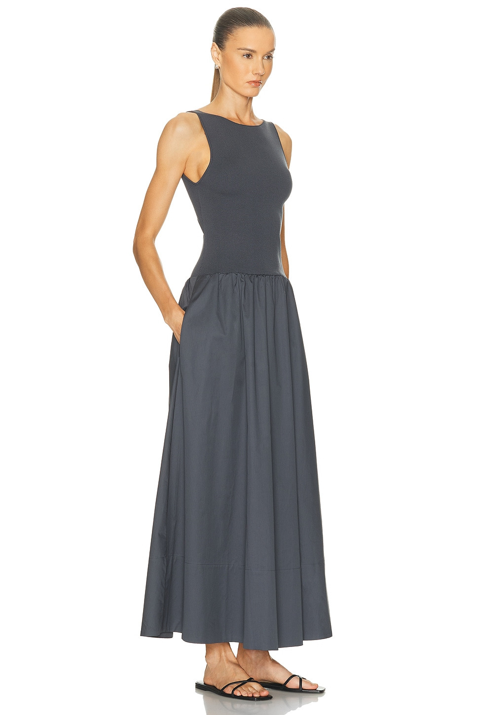 Bateau Cut Out Dress - 2