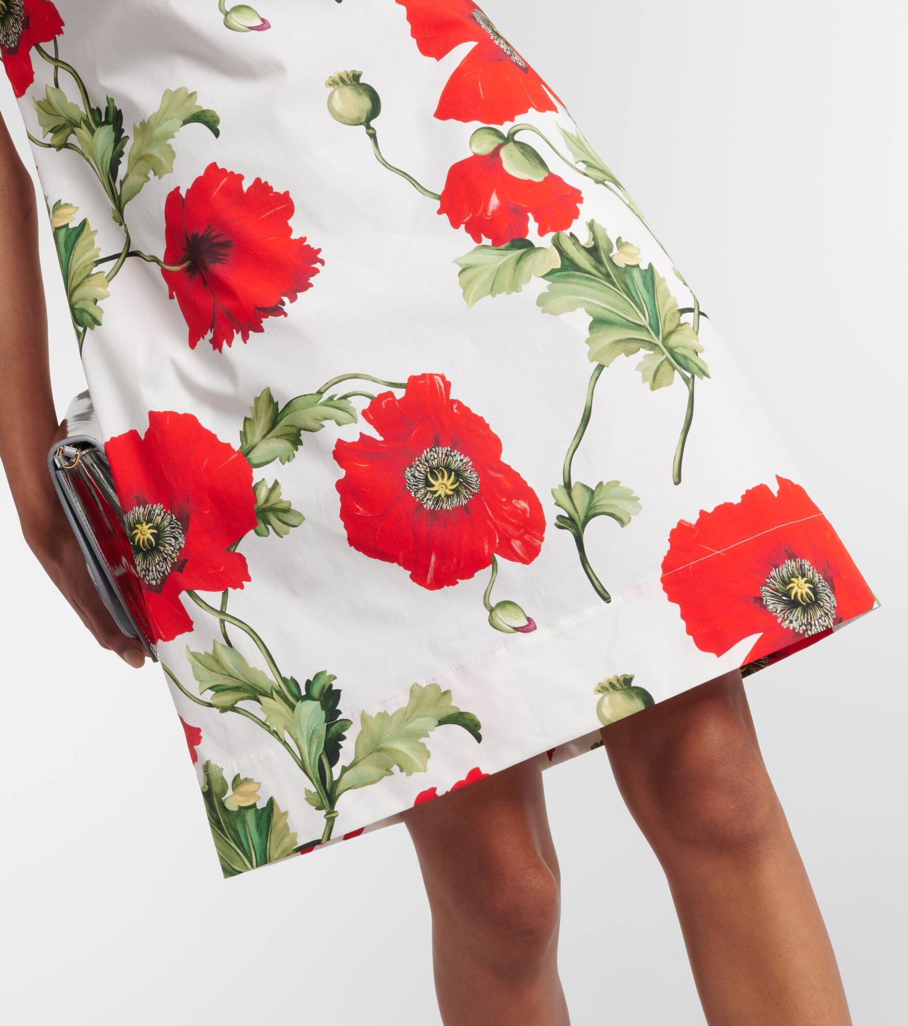 Floral cotton-blend minidress - 5