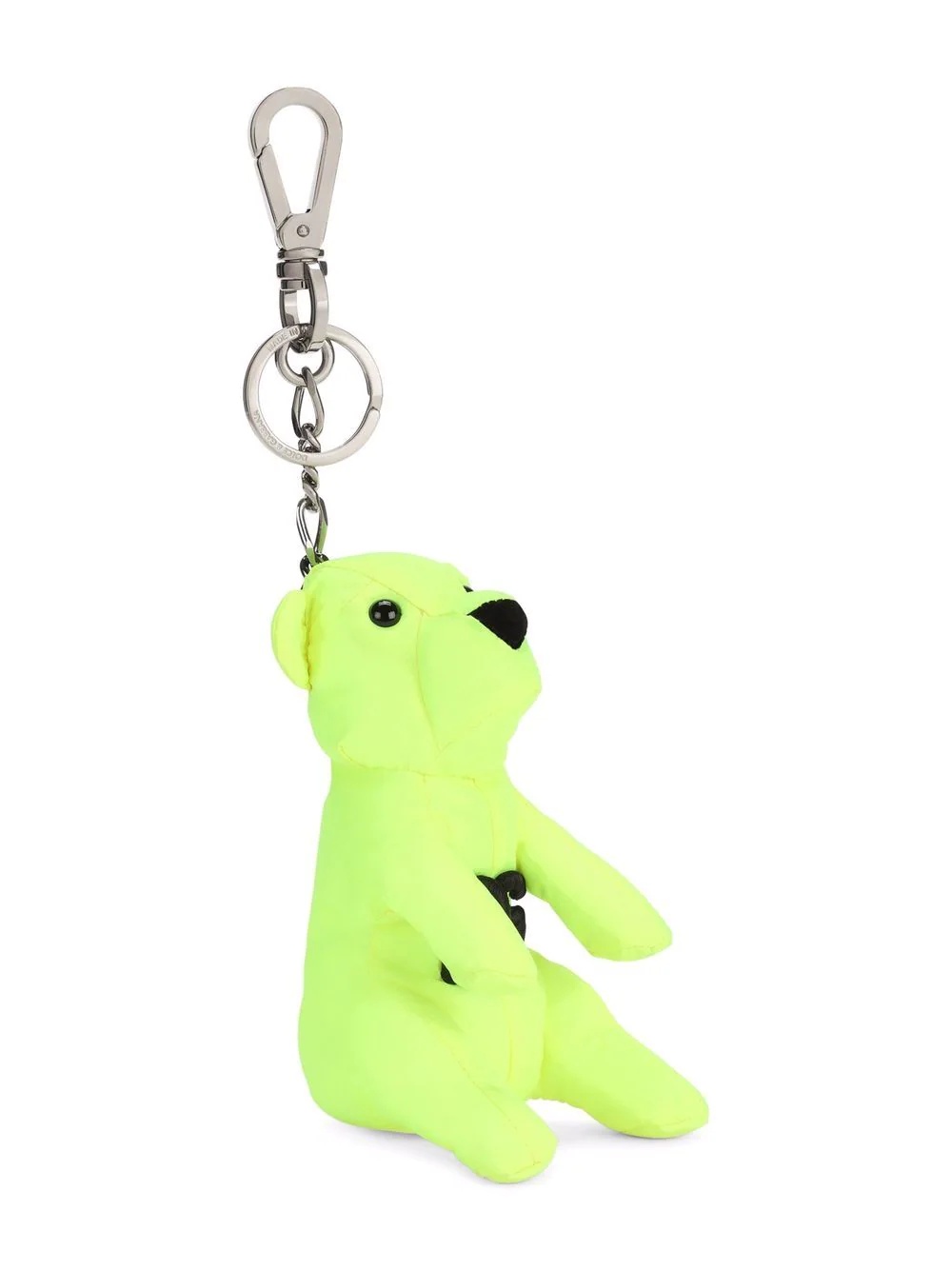 logo-embroidered bear keyring - 2