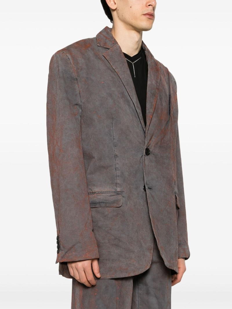 Y/Project logo-embroidered pinched-detailed blazer outlook