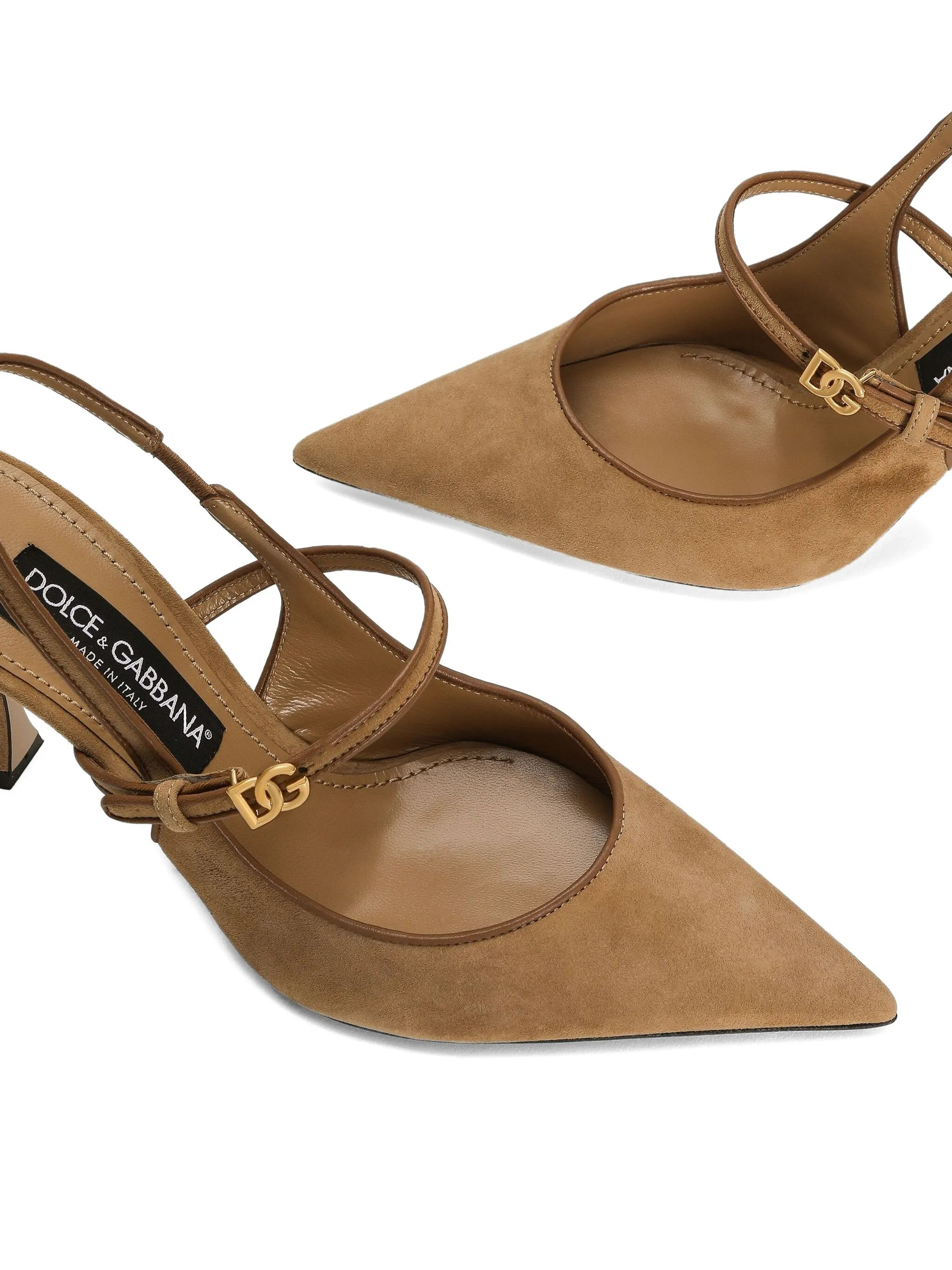 logo-appliqué slingback pumps - 3