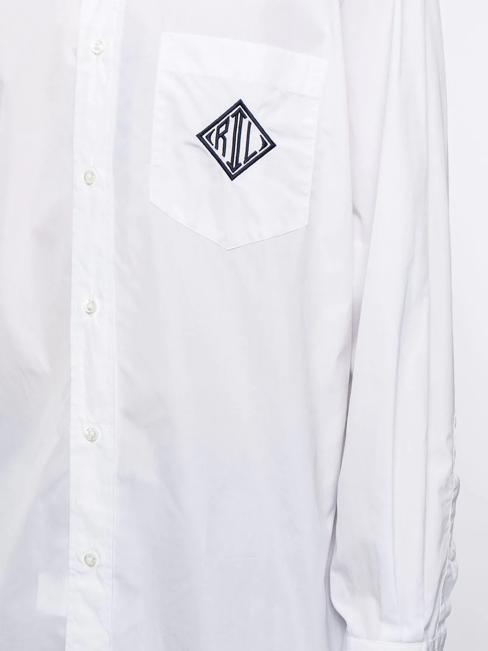 embroidered logo shirt - 5