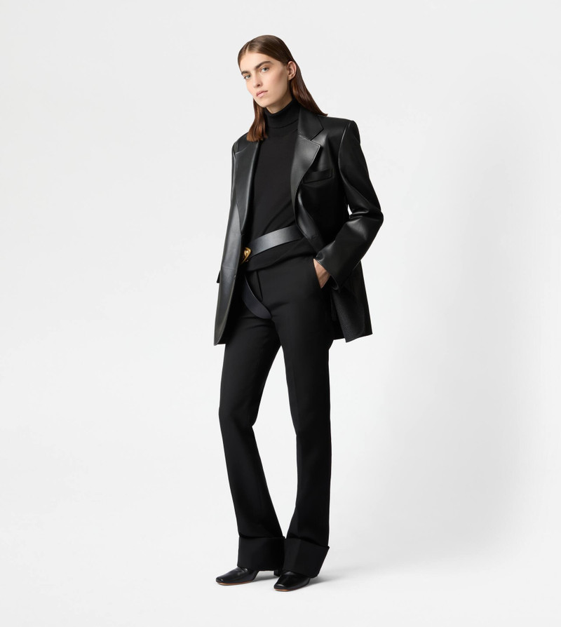Tod's BLAZER IN NAPPA LEATHER - BLACK outlook