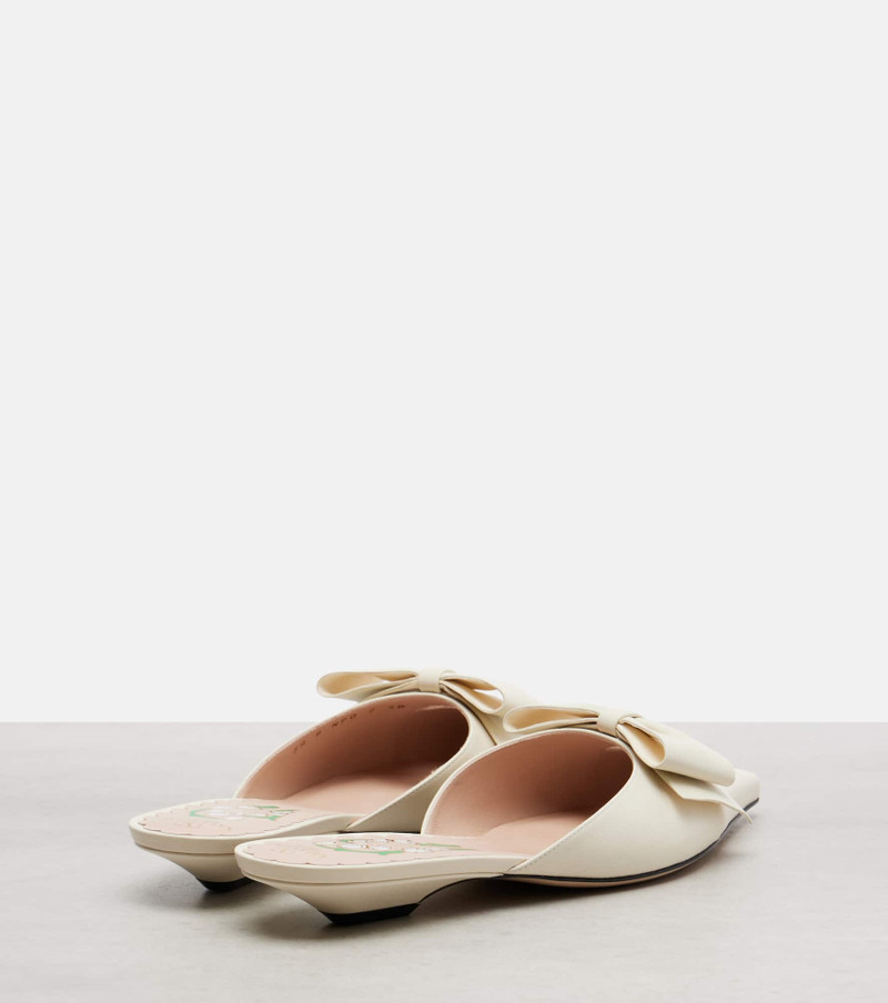 Valentino Bow-detail leather mules outlook