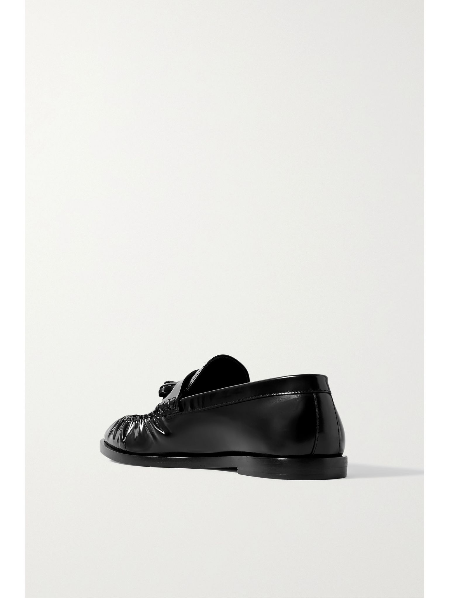Tasseled leather loafers Black - 3