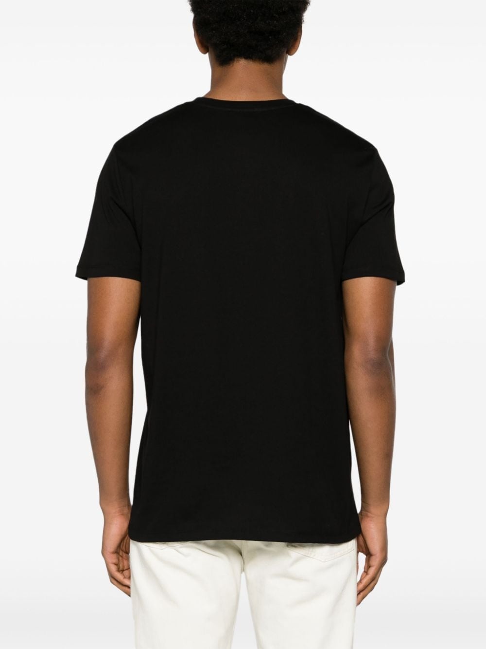 logo-appliquÃ© cotton T-shirt - 4
