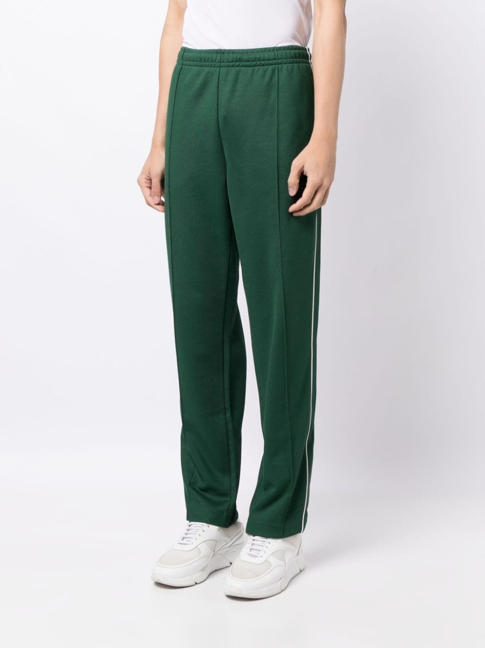 crocodile logo-patch piquÃ© track pants - 4