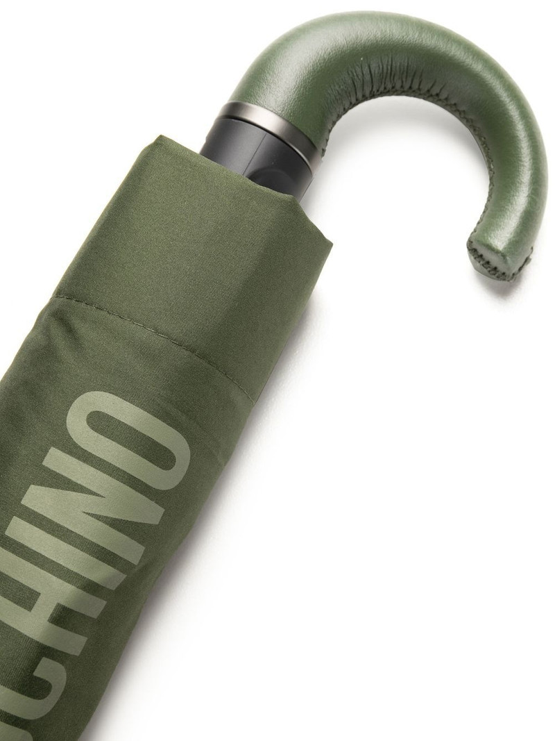 Moschino logo-print compact umbrella outlook