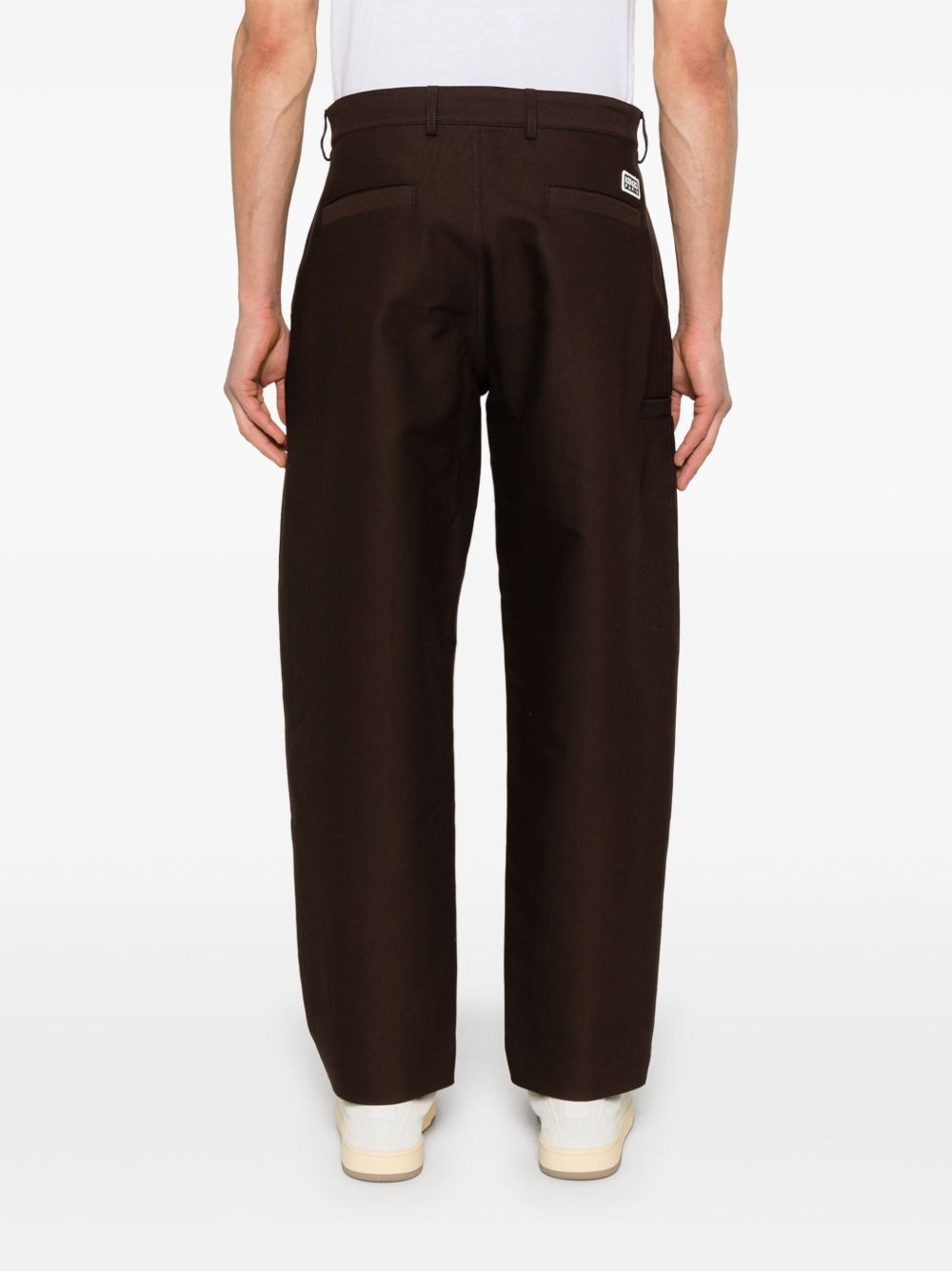cotton tapered trousers - 4