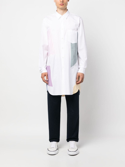 Comme des Garçons Homme Plus geometric-print cotton shirt outlook