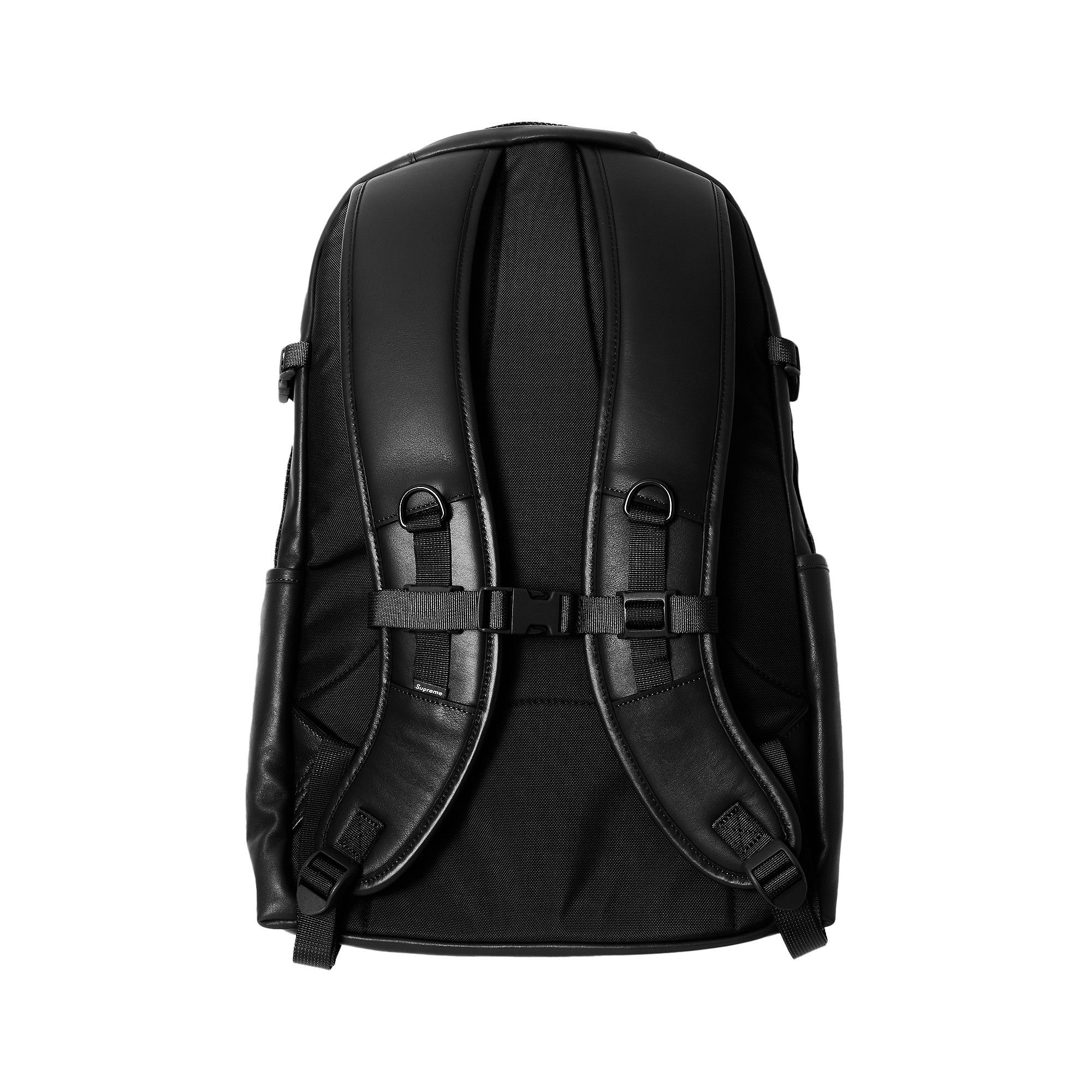 Supreme leather backpack black sale