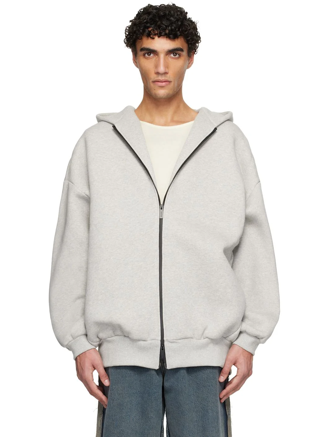 Gray Athletics Zip Up Hoodie - 1
