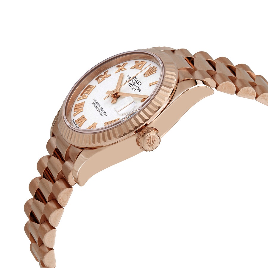 Rolex Datejust 31 White Dial Automatic Ladies 18kt Everose Gold President Watch 278275WRP - 2