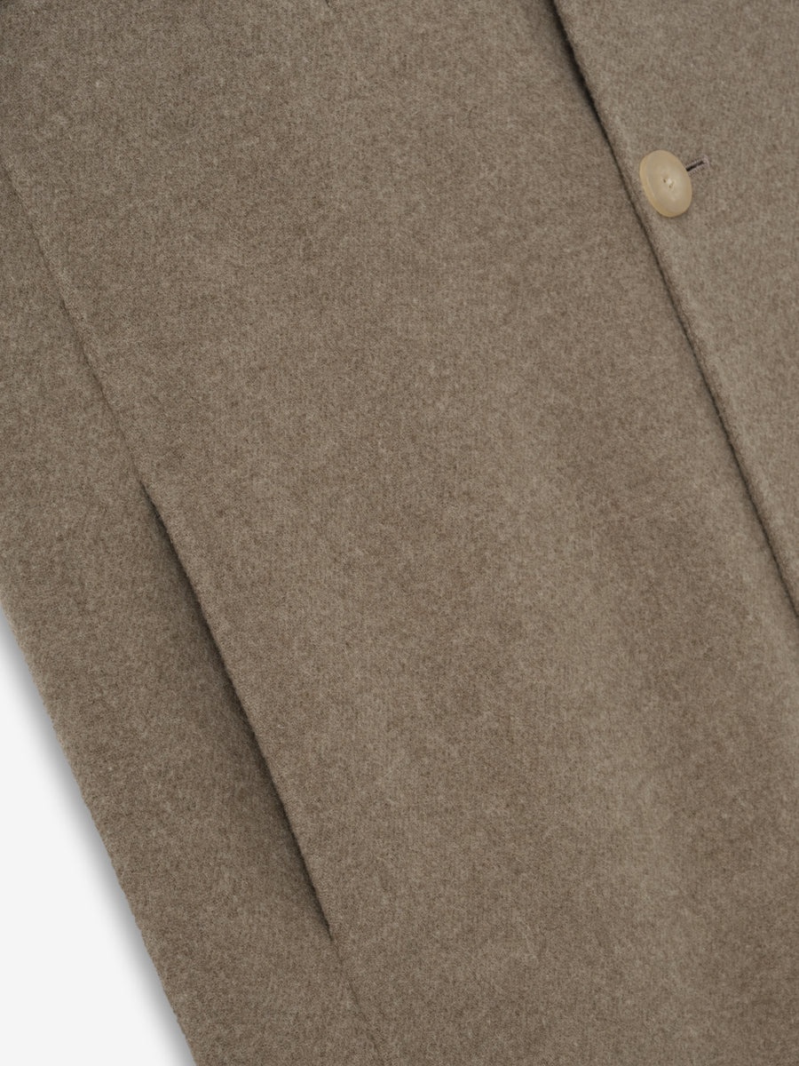 Wool Cashmere Highneck Coat - 7