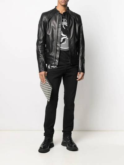 PHILIPP PLEIN Moto leather jacket outlook