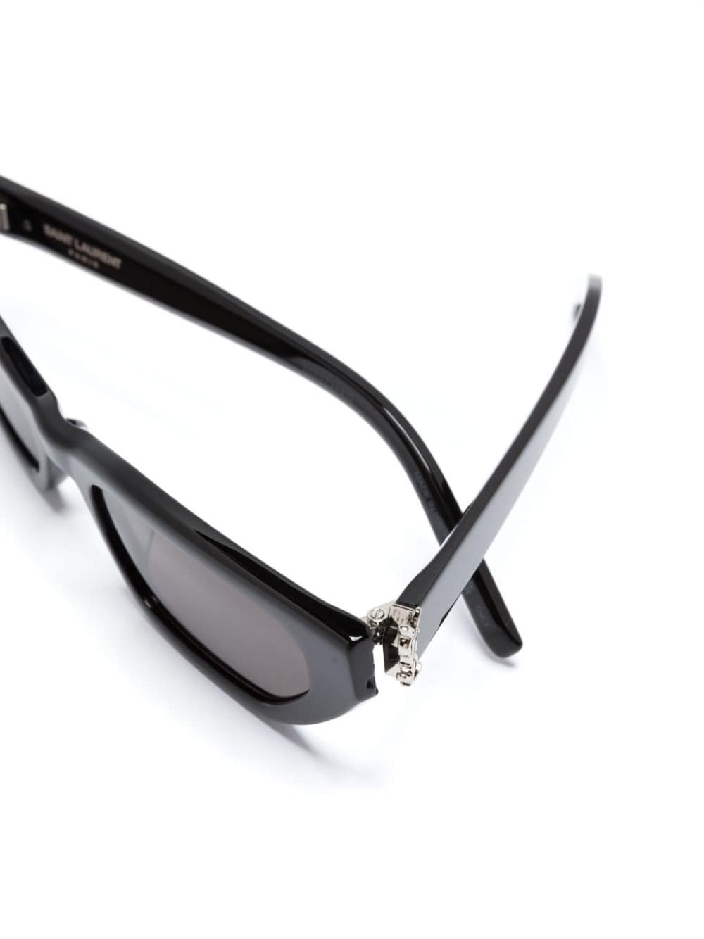 logo-plaque cat-eye sunglasses - 3
