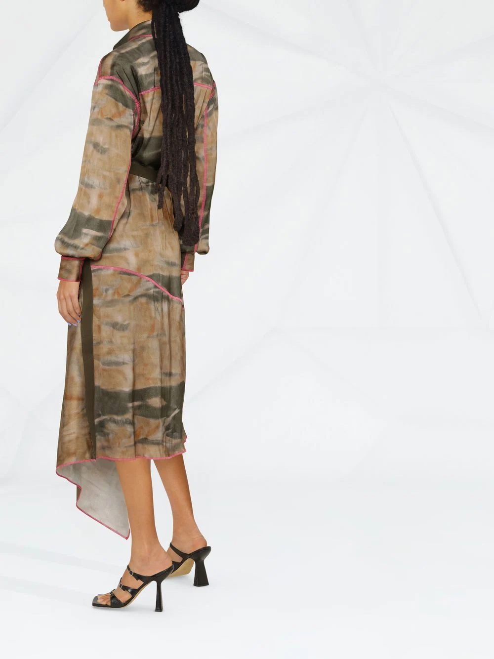 asymmetric shirt dress - 4