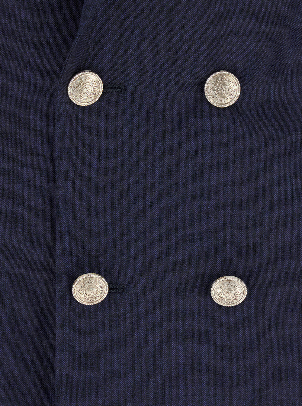 ELEVENTY - Eleventy Men Blue Double-Breasted Suit With Peak Revers And Jewel Buttons In Wool Stretch Man - 3