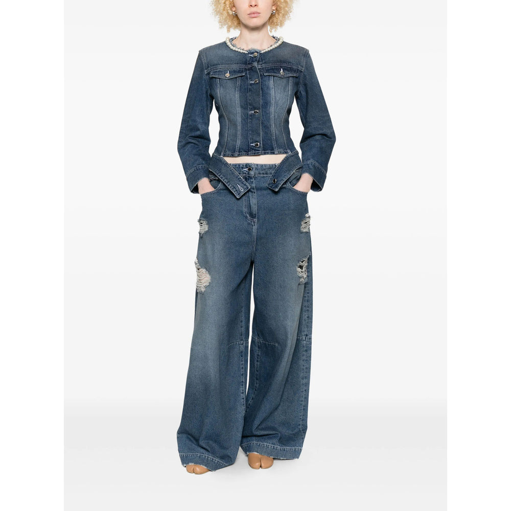 Simone Rocha Blue Jackets - Denim Jackets Women - 2
