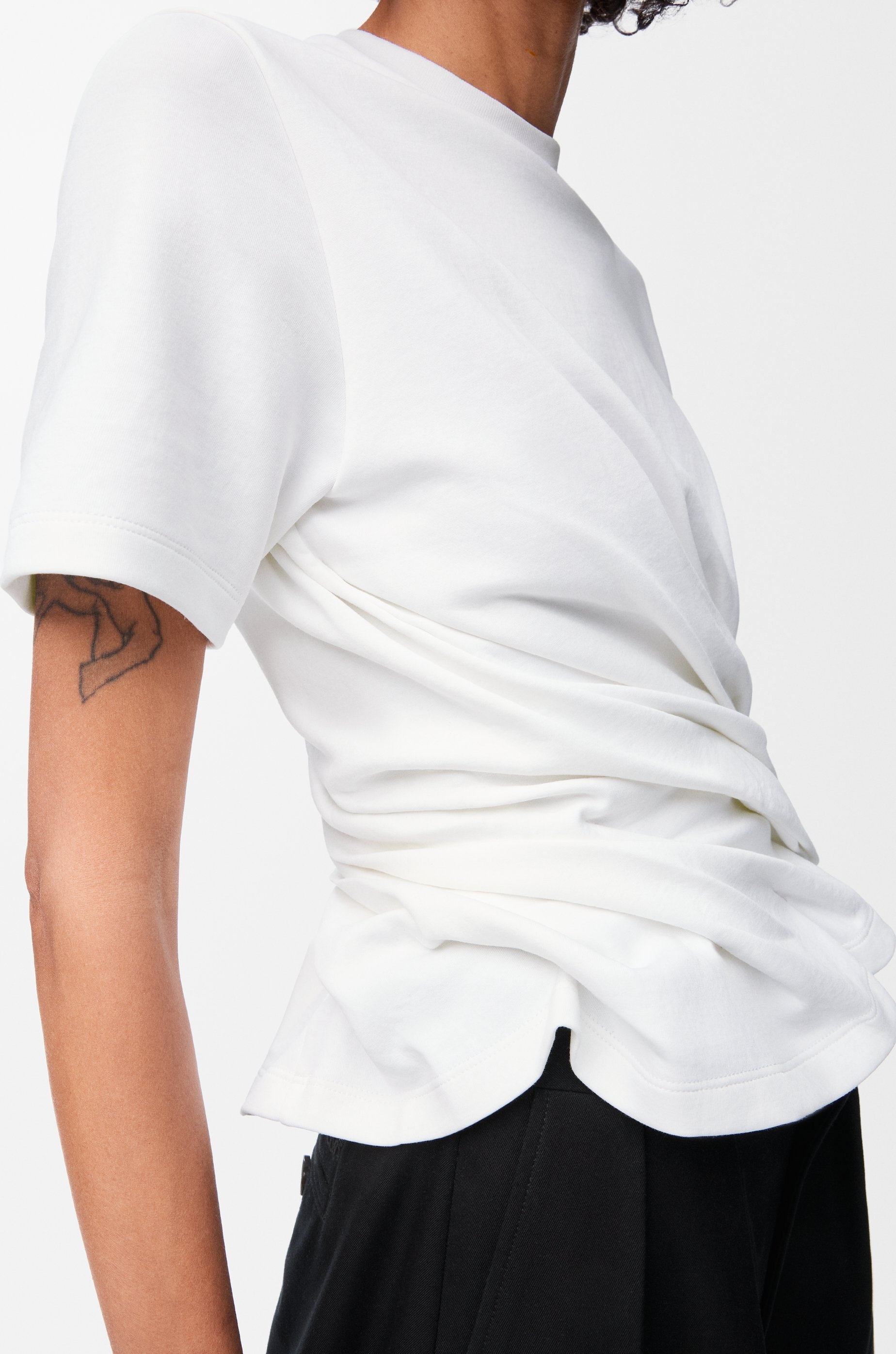 Twisted top in cotton blend - 5