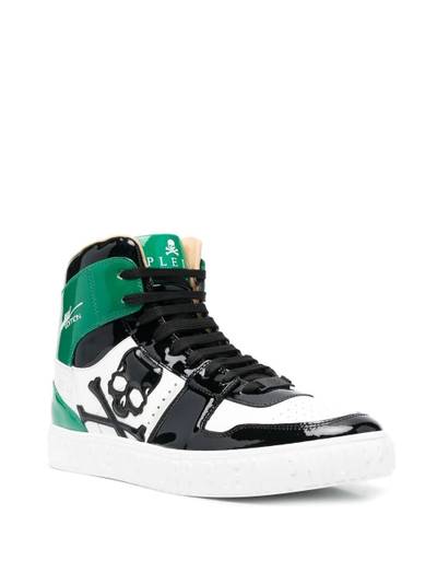 PHILIPP PLEIN Skull lace-up sneakers outlook