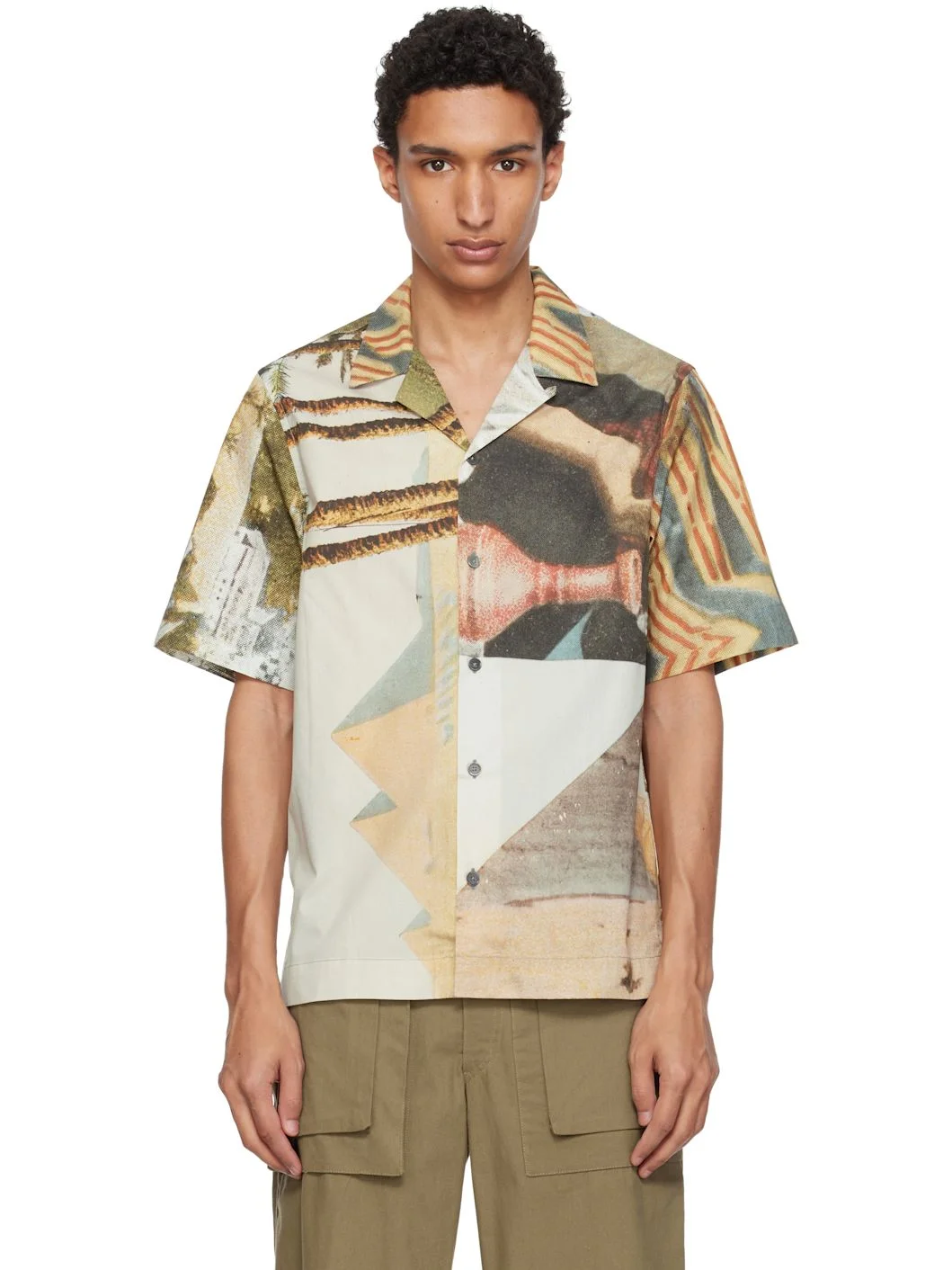 Multicolor Camp Collar Shirt - 1