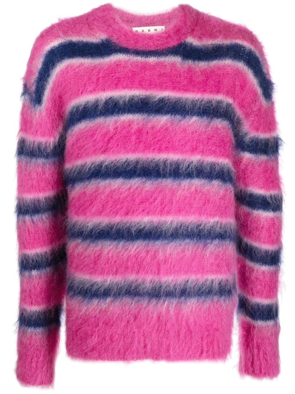 striped mohair jumper - 1