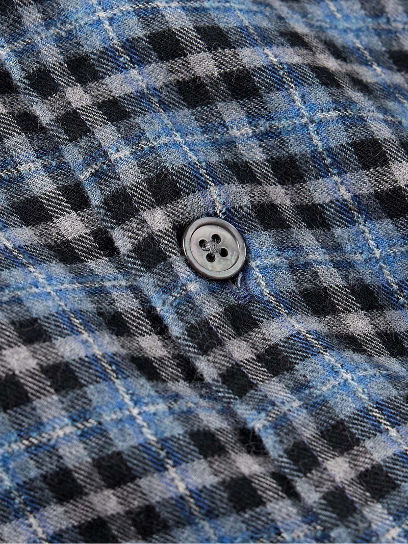 Above Checked Cotton-Blend Flannel Shirt 4