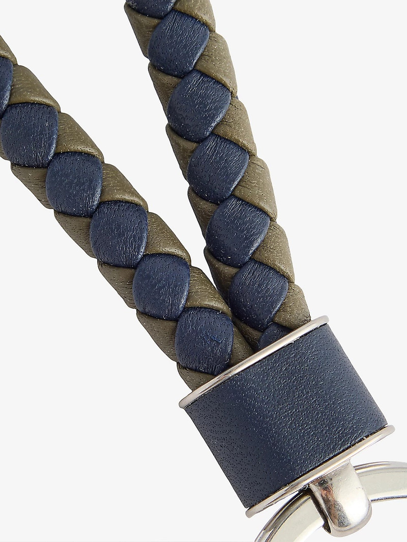 Bottega Veneta Intrecciato Loop Leather Keyring outlook
