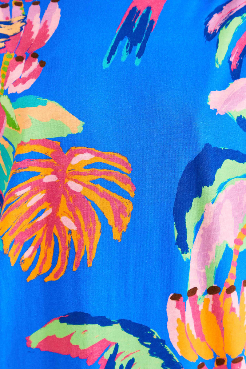 Blue Painted Jungle T-Shirt Dress 5