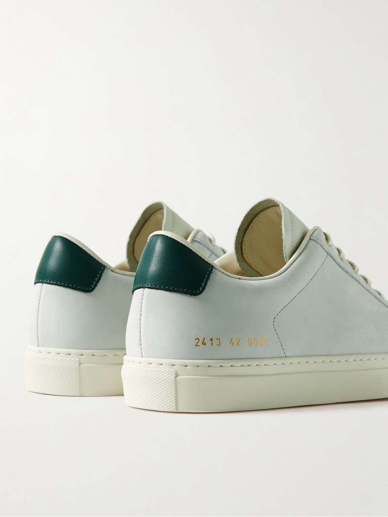 Retro Leather-Trimmed Nubuck Sneakers 5