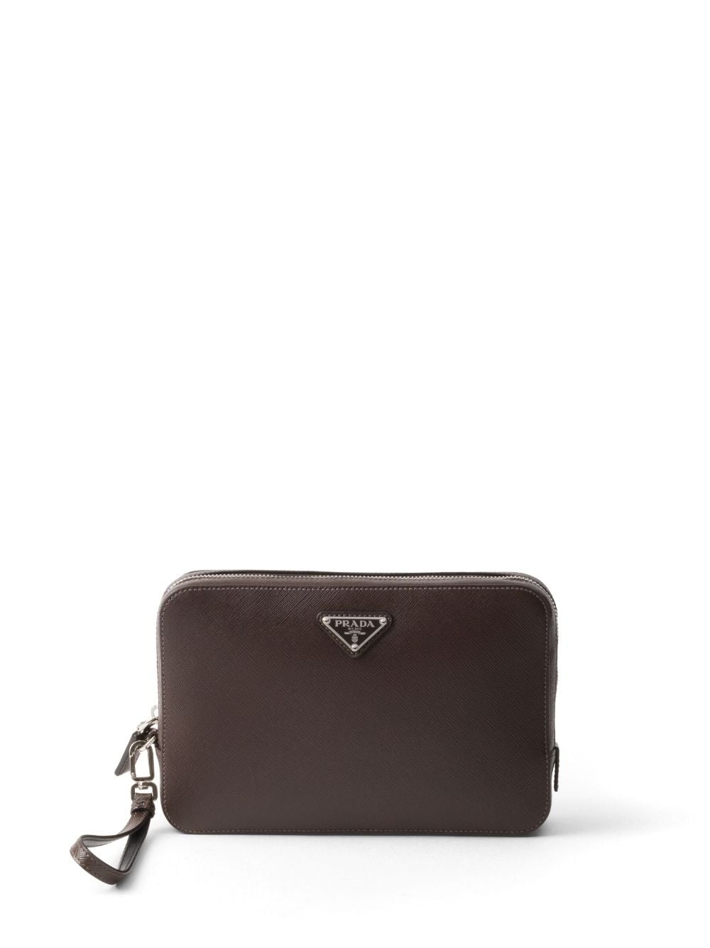 leather clutch bag - 1