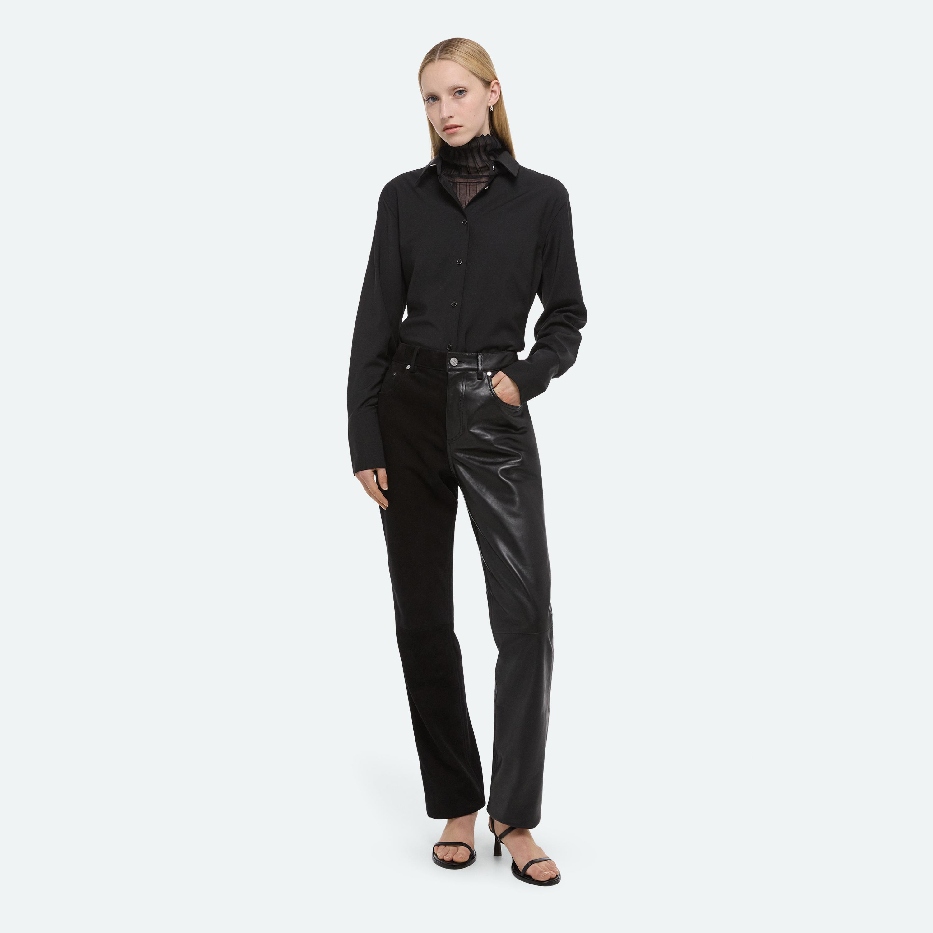BISECTED LEATHER PANTS - 2