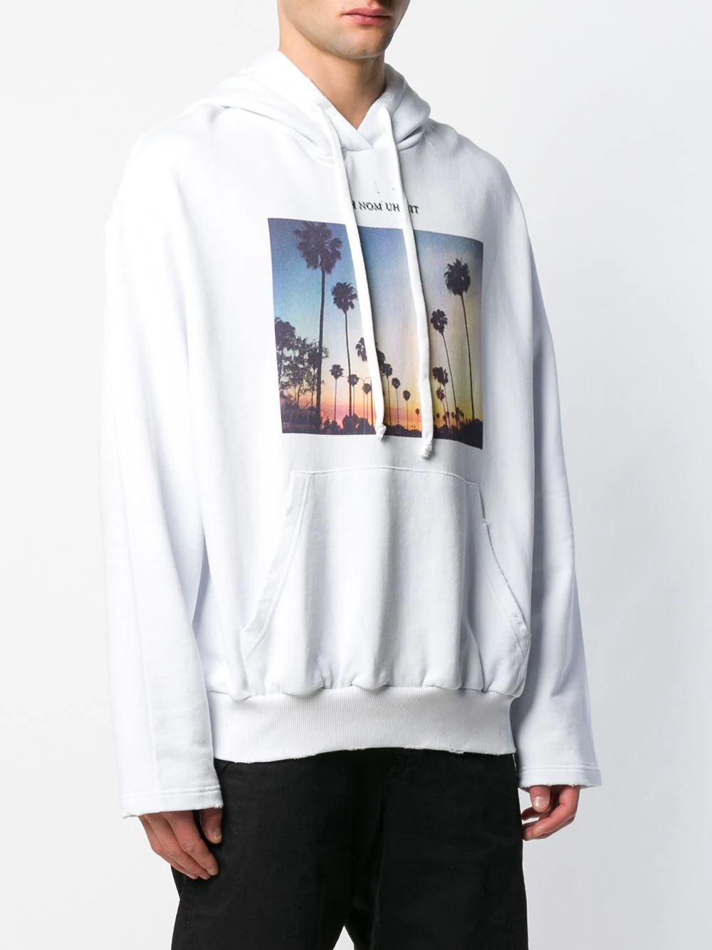 sunset print hoodie - 3