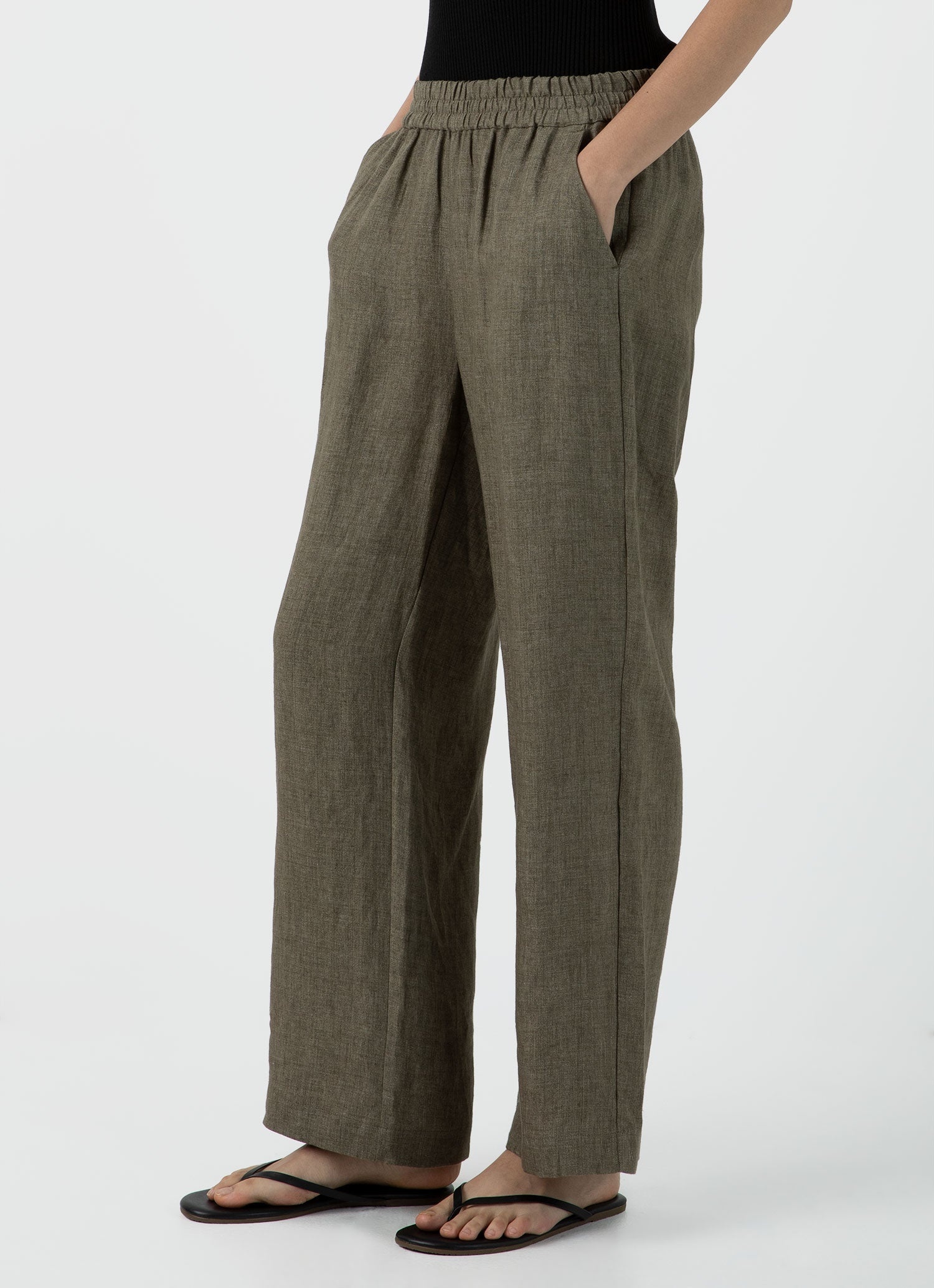 Drawstring Wide Leg Trouser - 1