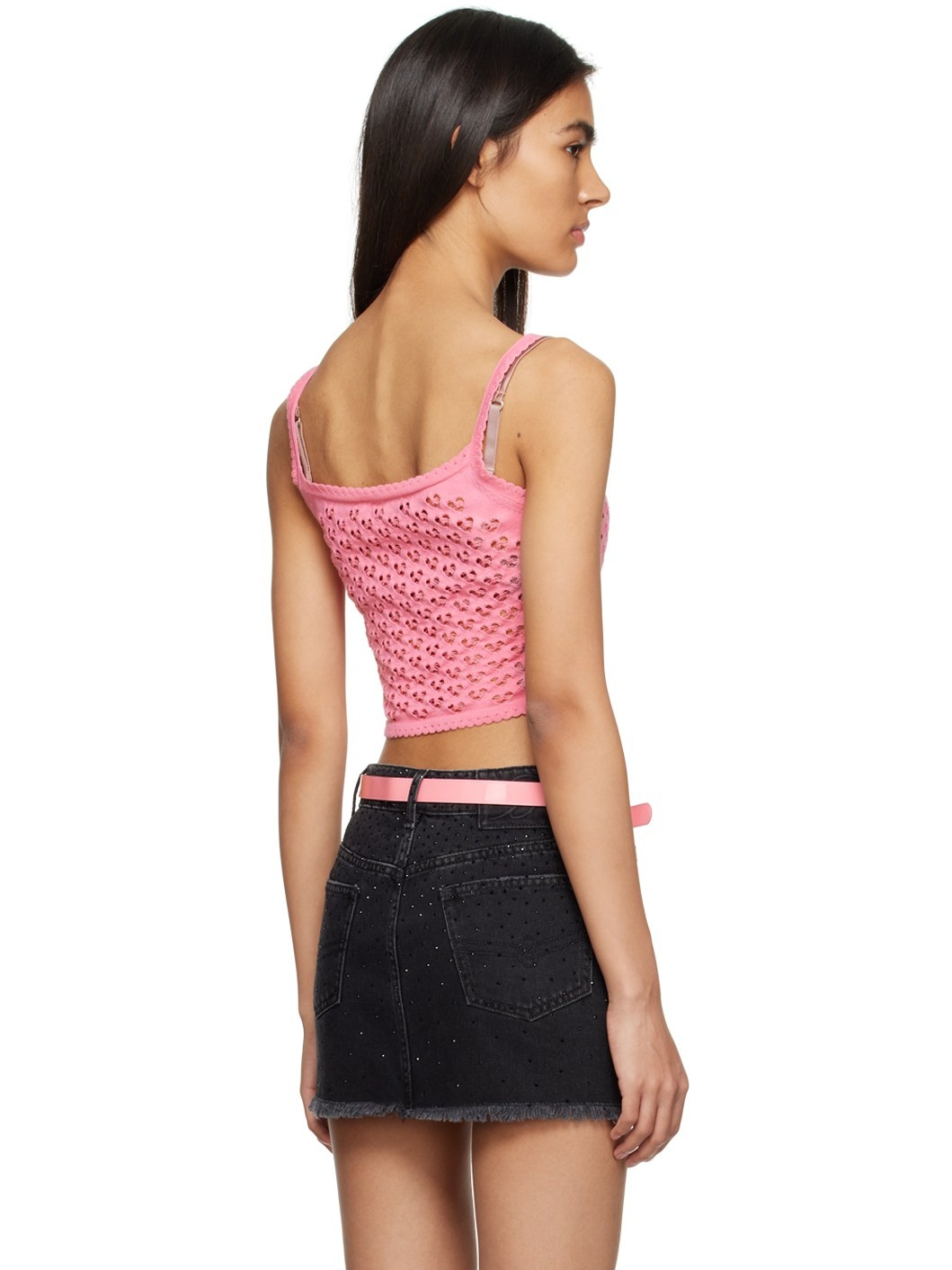 Pink Heart Tank Top by Blumarine on Sale