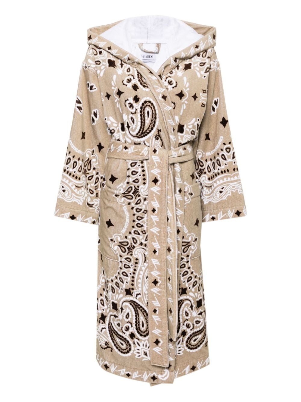 paisley-print bathrobe - 1